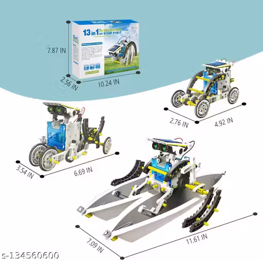 Original 13-in-1 Solar Power Robots Creation Toy, Educational Experiment Robotics Kit, Science Toy Solar Powered Building Robotic Set Age 8-12 for Boys Girls Kids Teens to Build Educational Toys - Image 3